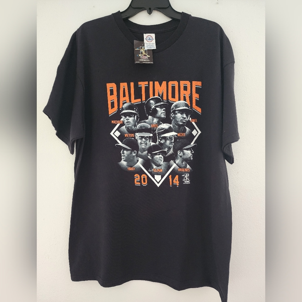 Black and Orange Baltimore Graphic Tee Short Sleeve